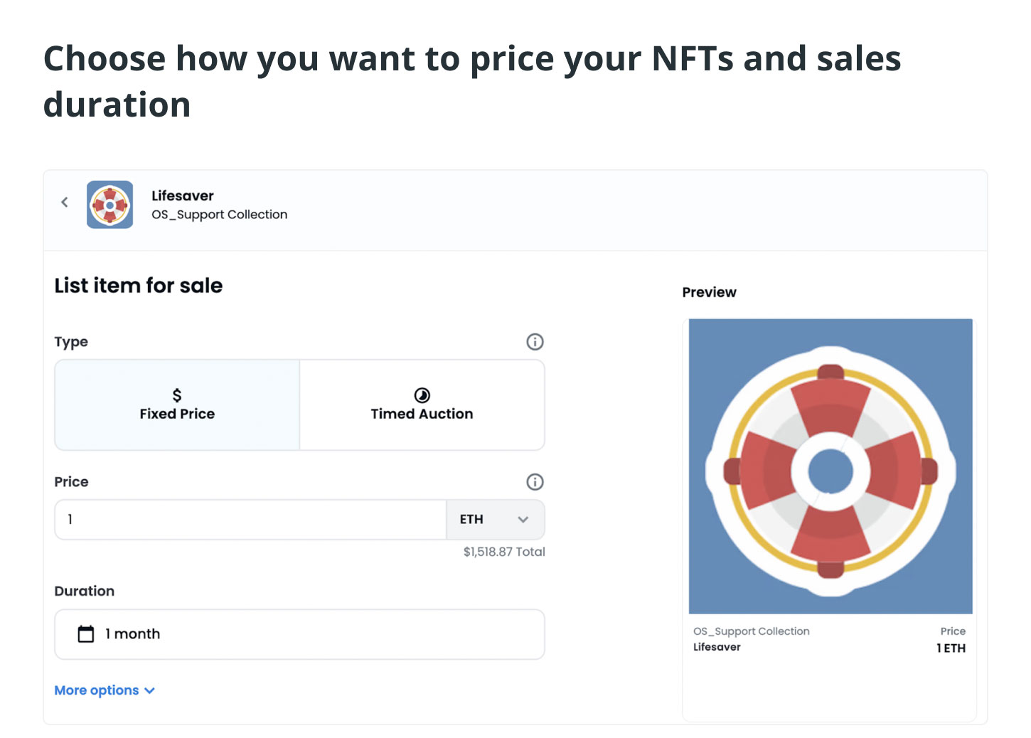 چگونه NFT های خود را در OpenSea قیمت‌گذاری کنیم؟